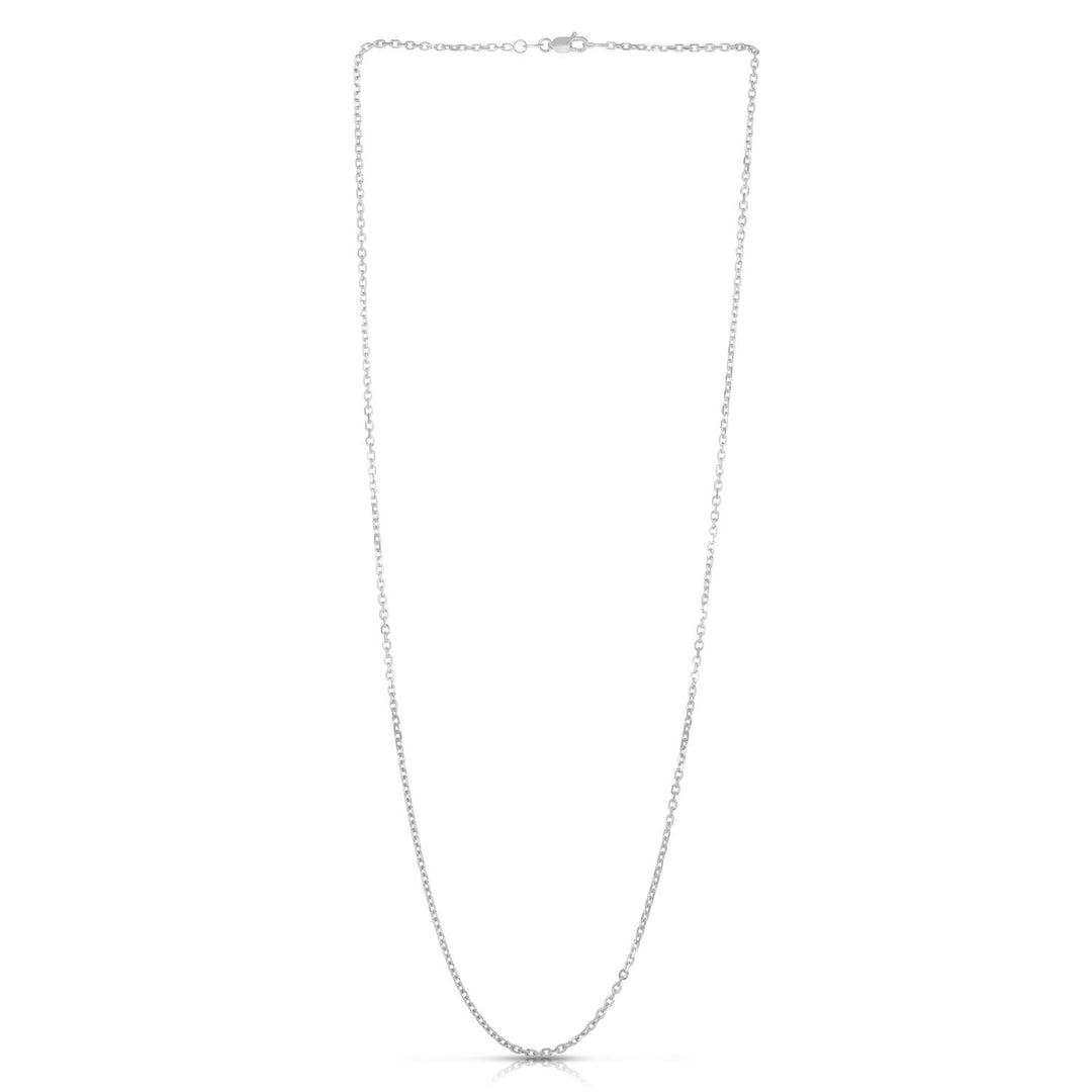 14K Gold 1.9mm Diamond Cut Cable Chain