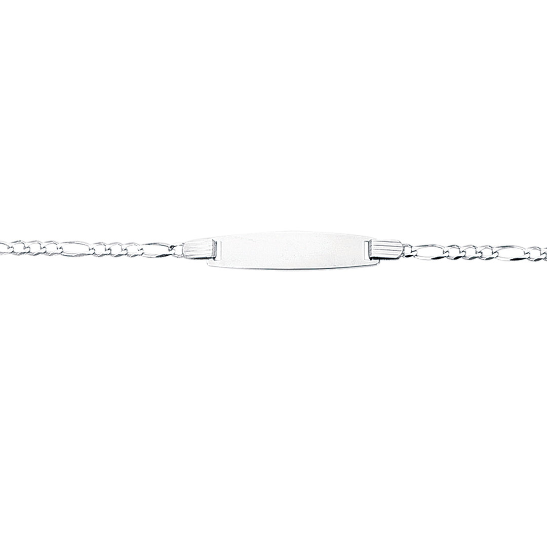 14K Gold Childrens Figaro ID Bracelet