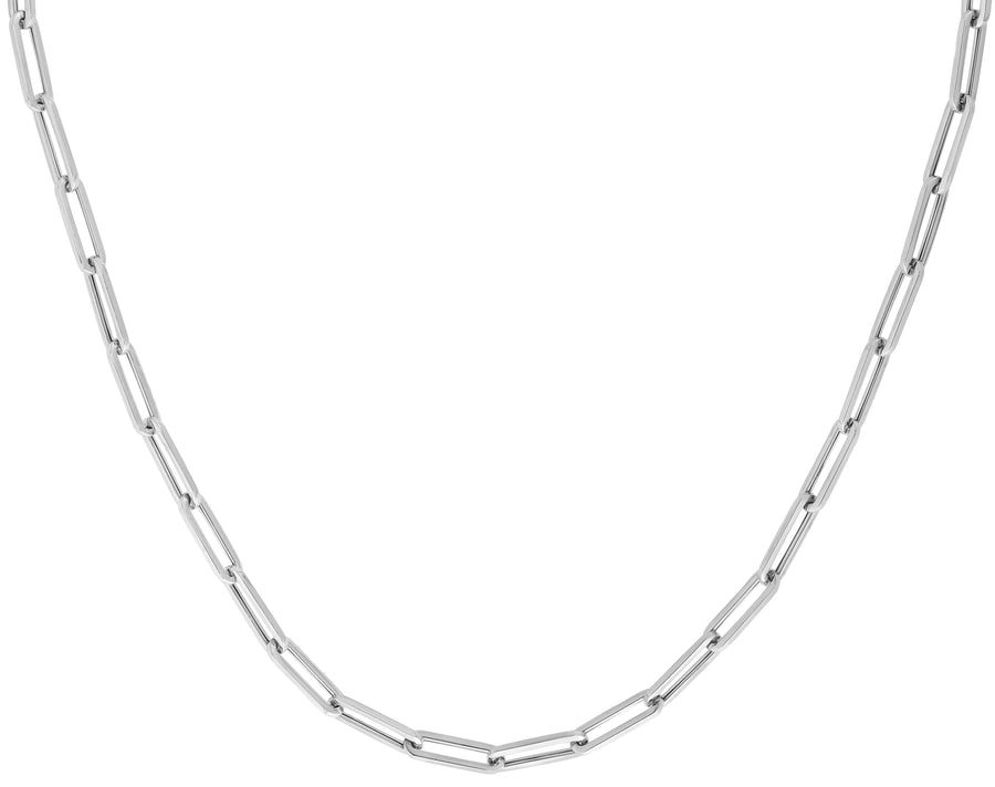 10K Gold 4.2mm Paperclip Chain