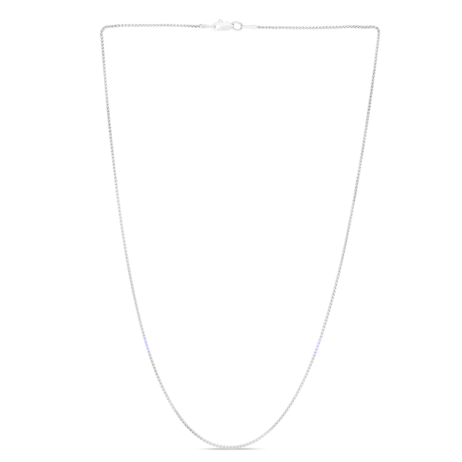 14K Gold 1.2mm Round Wheat Chain