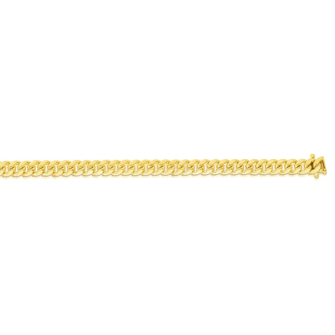 10K Gold 18"" 4.5mm Semi-Solid Miami Cuban Chain