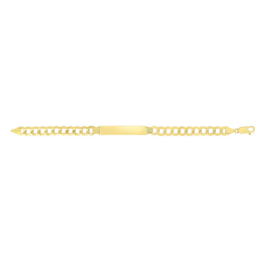 10K Gold 8.3mm Curb ID Bracelet